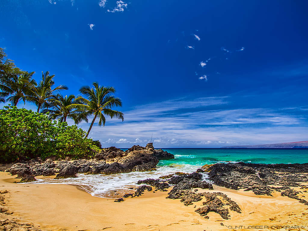 Hawaii Secret Beach Hd Wallpaper Maui Makena Cove