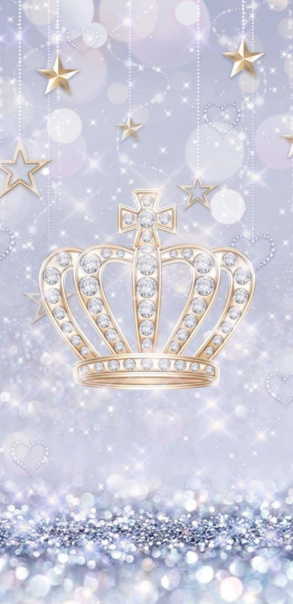 Silver Glitter Wallpaper