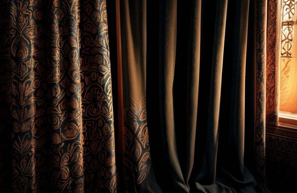 Black Curtain Wallpaper