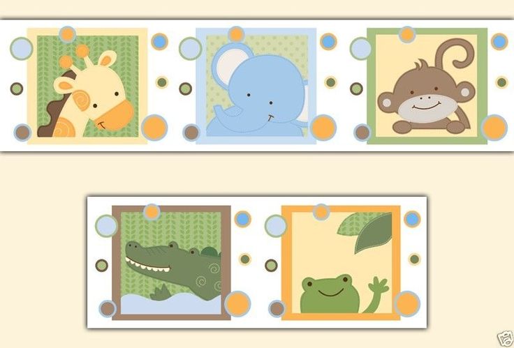 Nursery Sticker Safari Animal Wallpaper And
