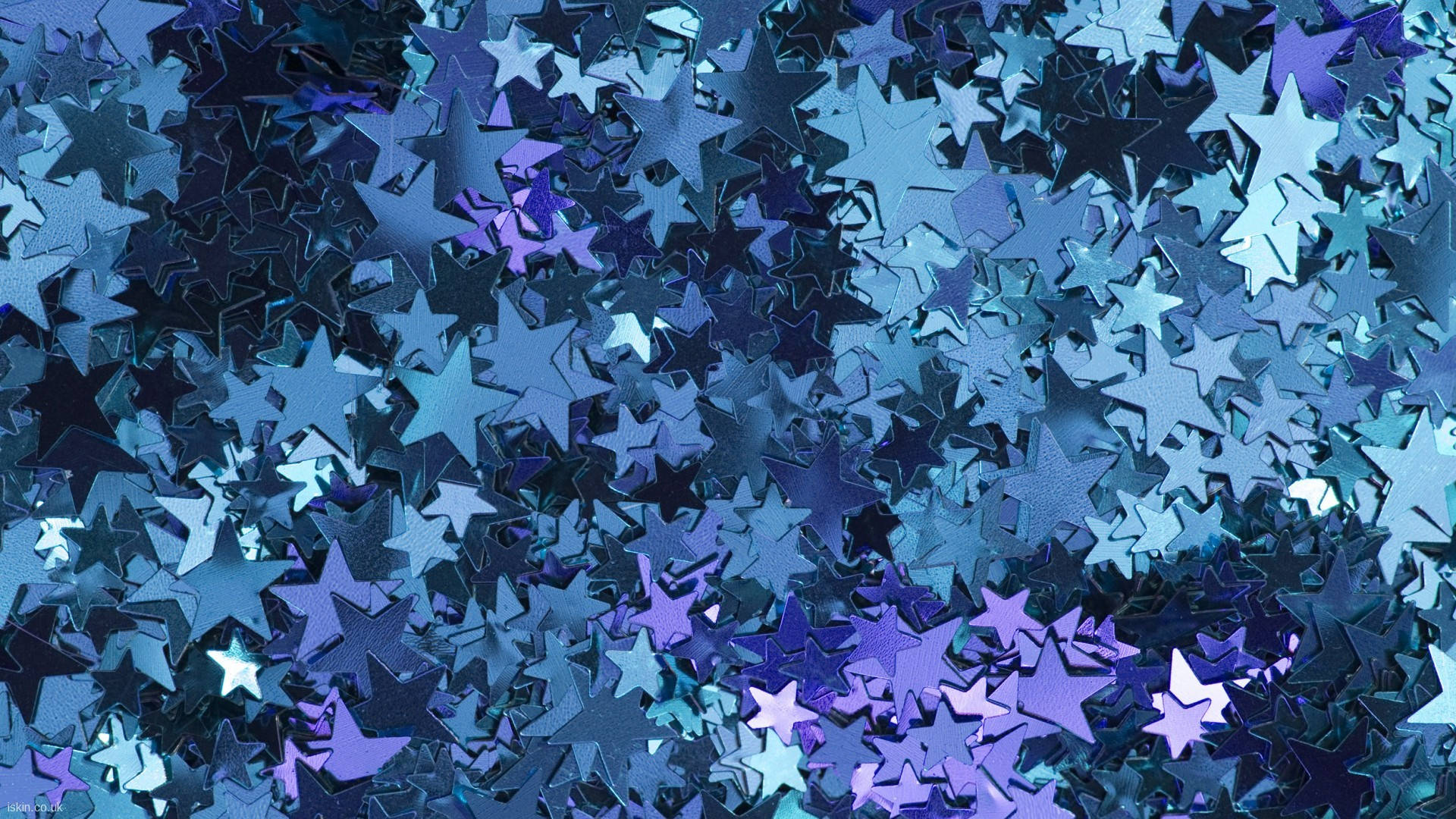Blue Glitter Wallpaper