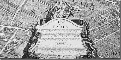    Plan de Paris Turgots Map of Paris 1739 or Wallpaper Happiness