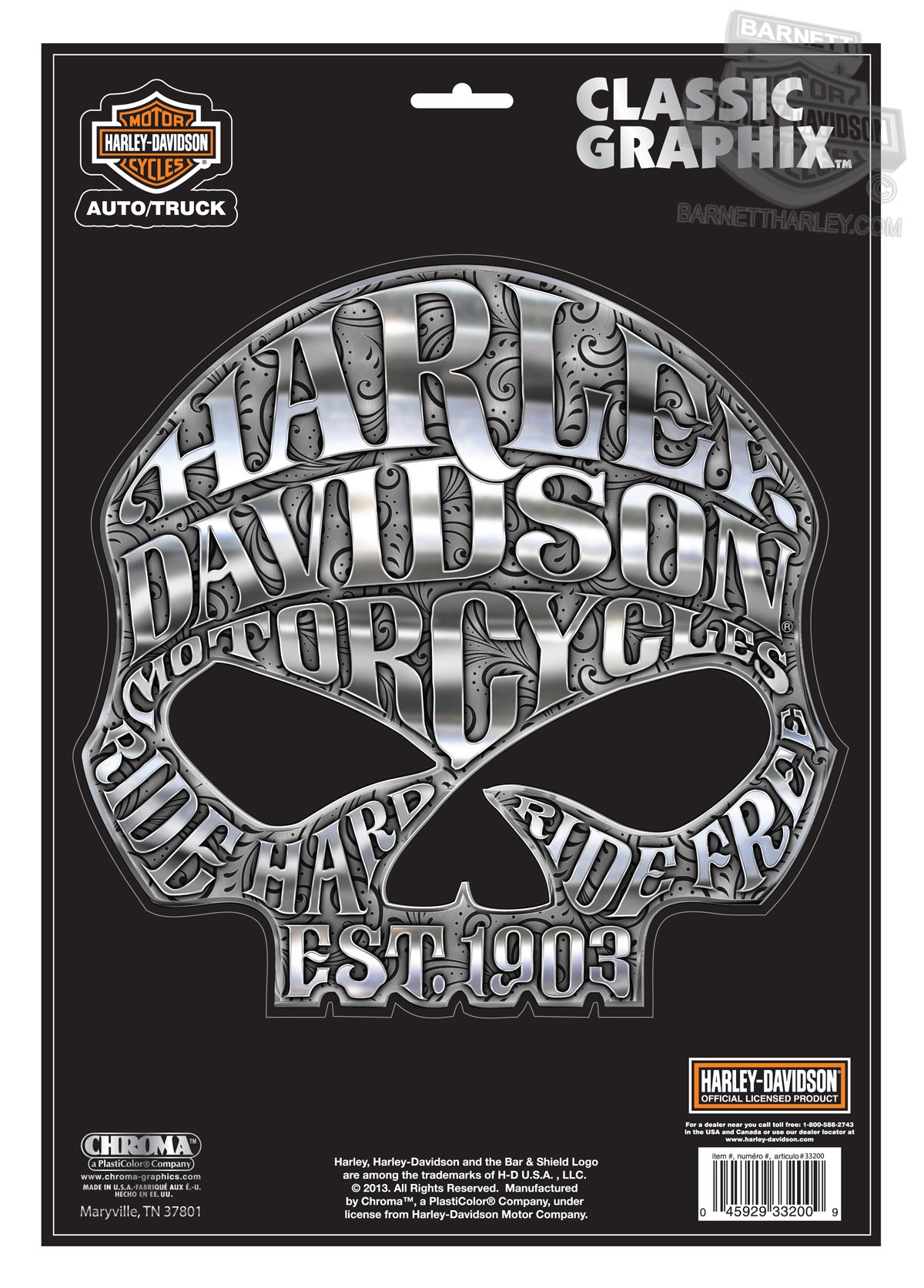 Harley Davidson Willie G Skull