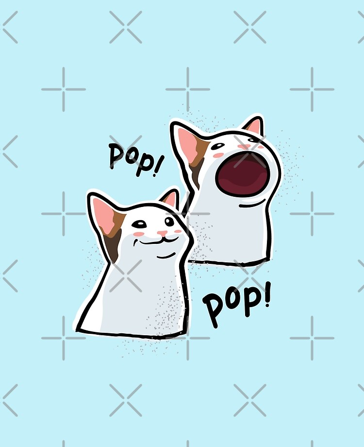 Pop Cat Meme Popcat Popping iPad Case Skin By