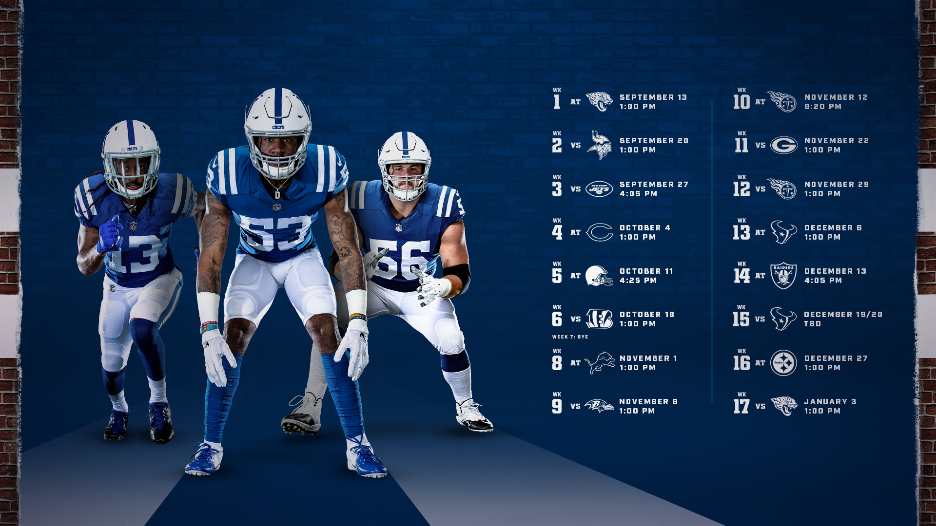 Colts Schedule Indianapolis