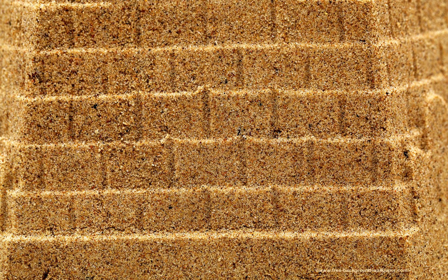 Golden Sand Castle   Beach Background Wallpaper   1440x900 pixels