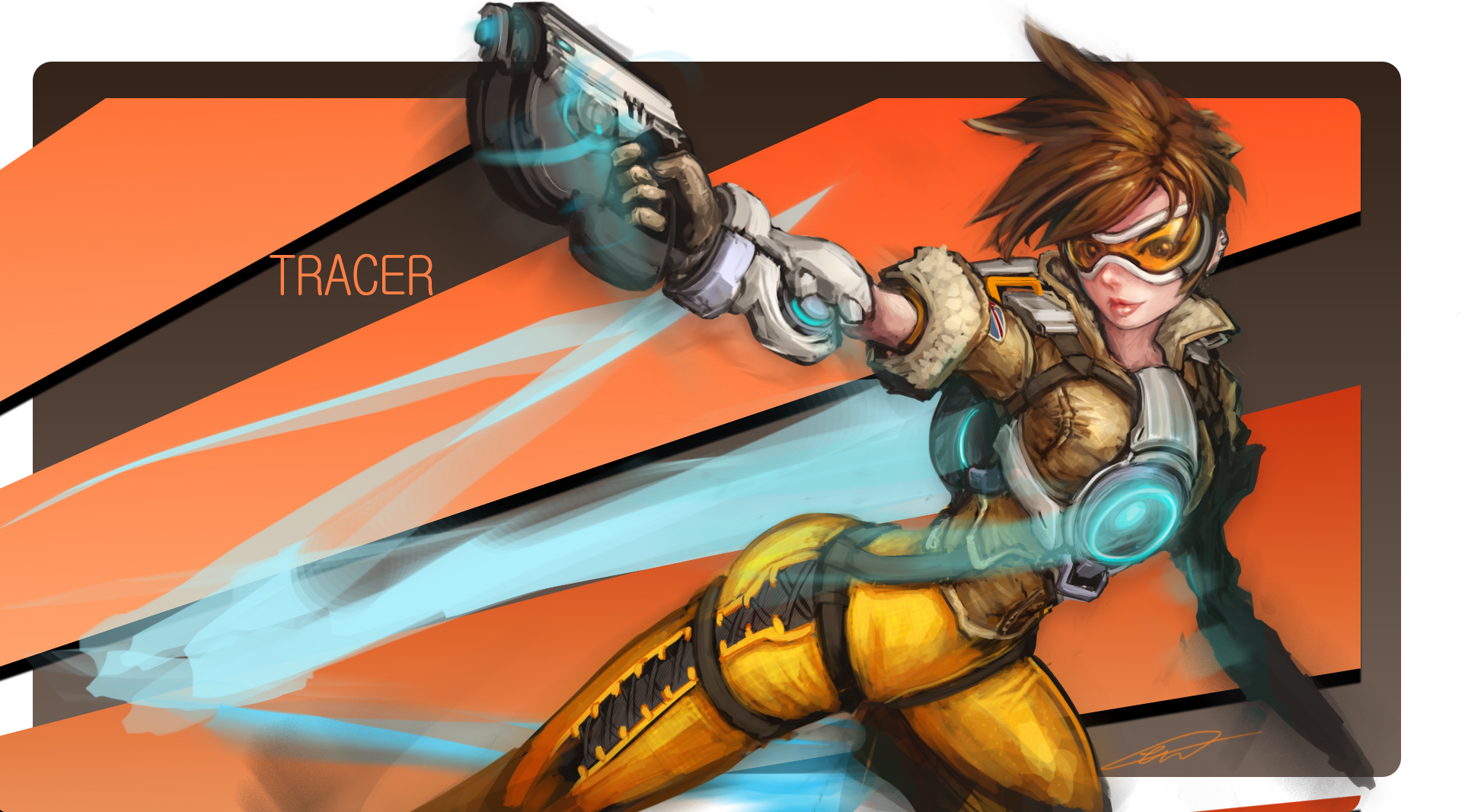 Video Game Overwatch Tracer Wallpaper