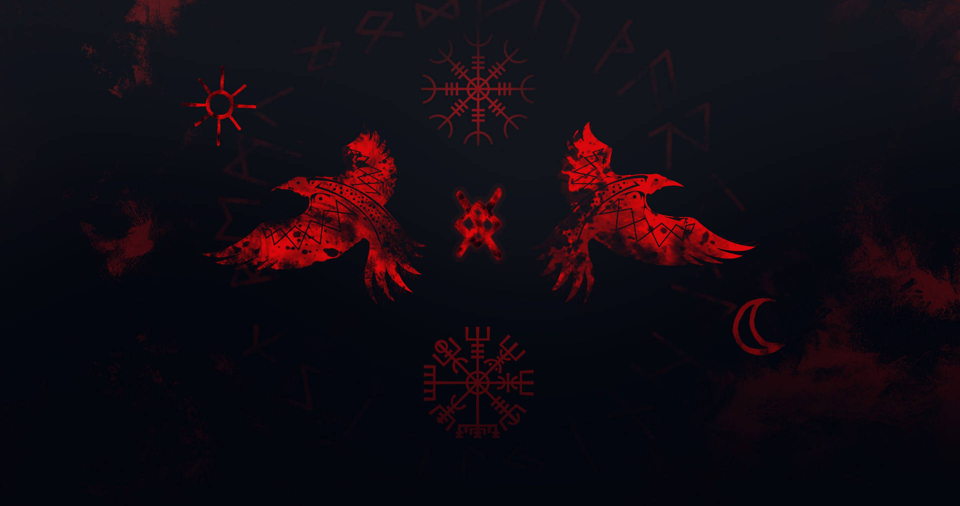 Viking Warriors Ready For Battle Wallpaper