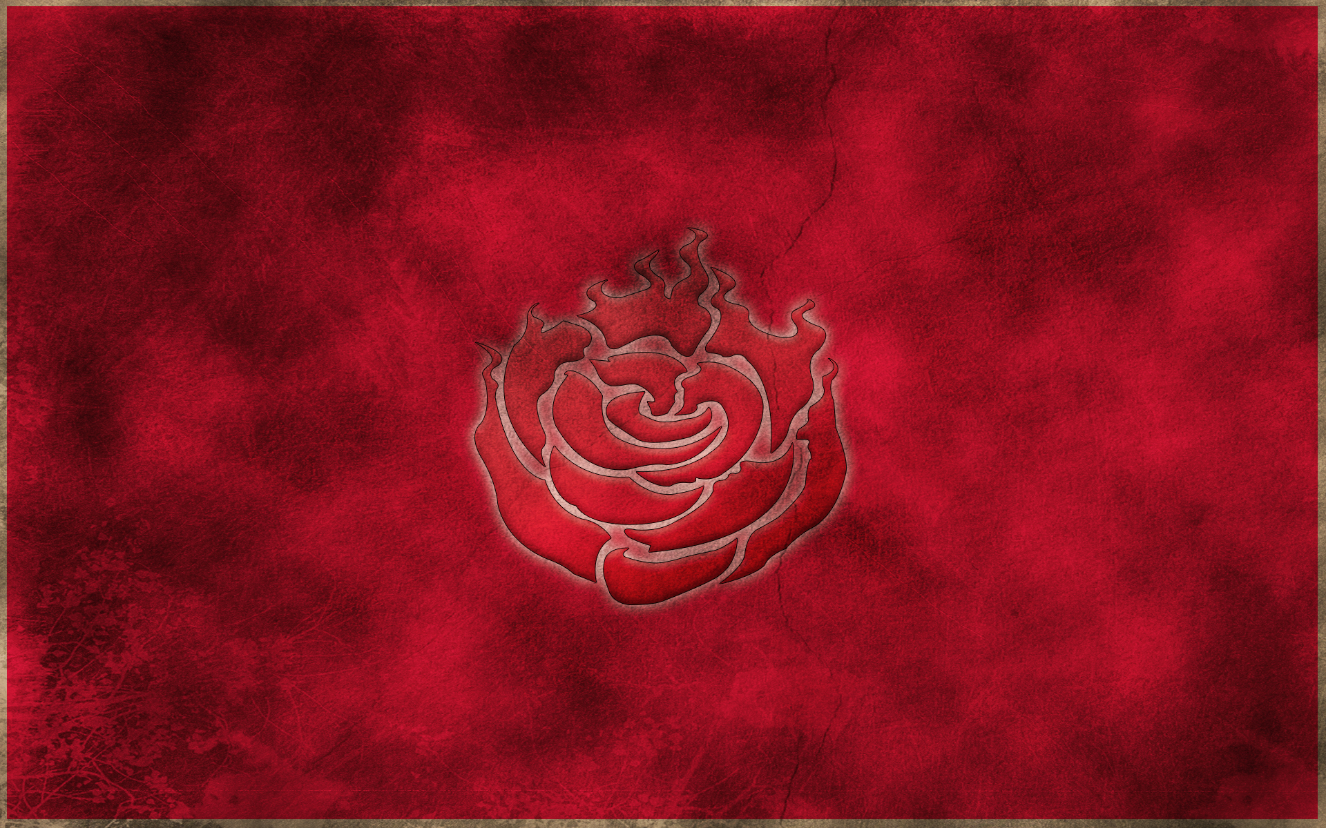 Rwby Ruby Rose Symbol Wallpaper By Crypticspider