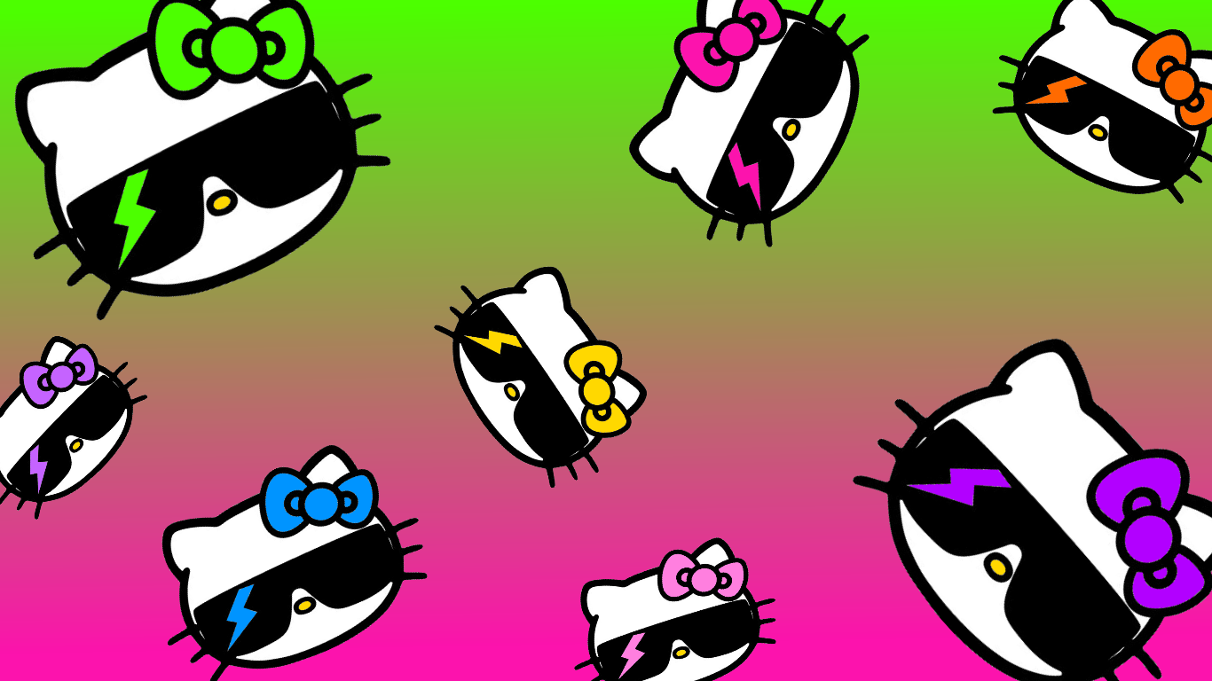 nerd hello kitty desktop wallpaper