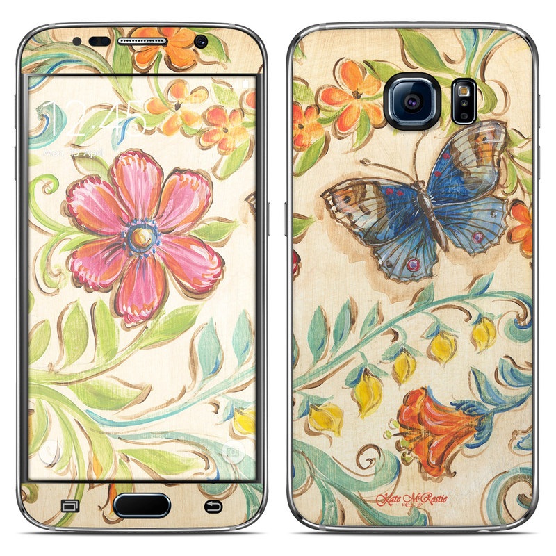 Samsung Galaxy S6 Skin Garden Scroll By Kate Mcrostie Decalgirl