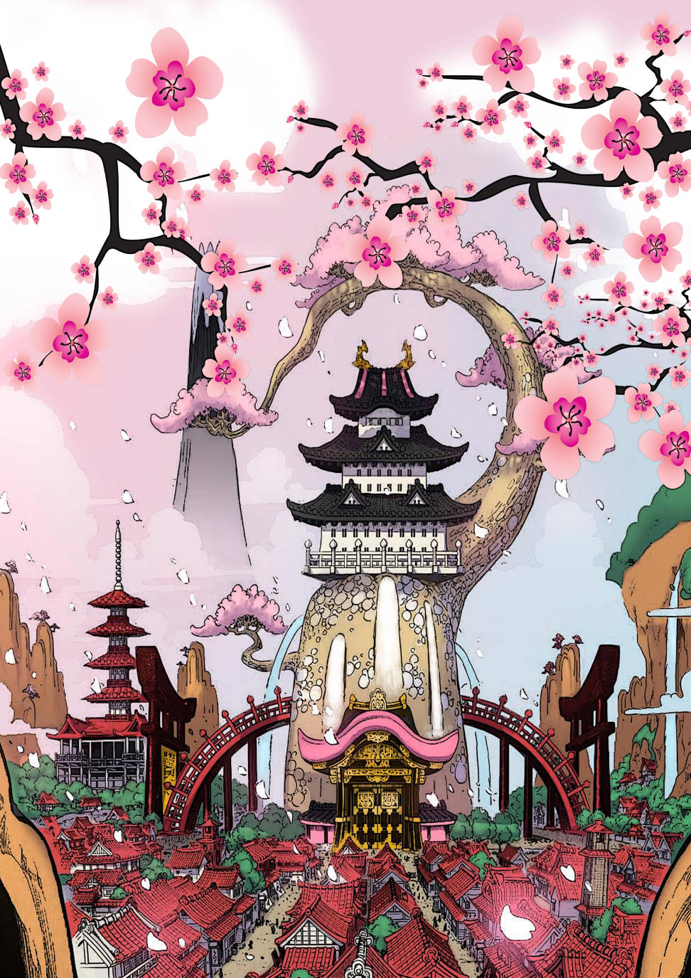 One Piece Wano Sakura D0dwitgxipb5nbci Wallpaper
