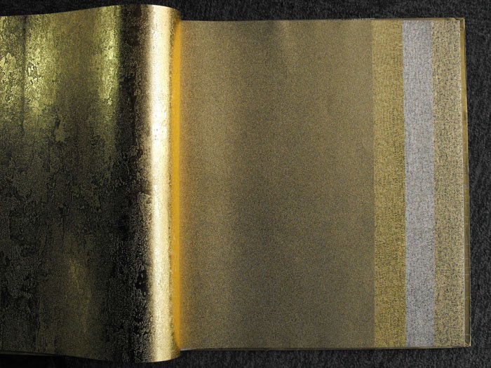 Air Goldleaf Gold Foil Golden Metallic Pvc Vinyl Hotel Ktv Wallpaper