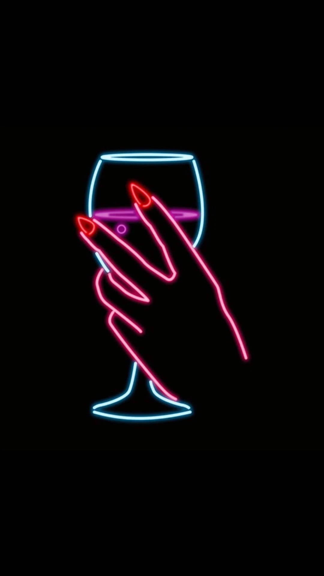 4k Neon iPhone Wallpaper