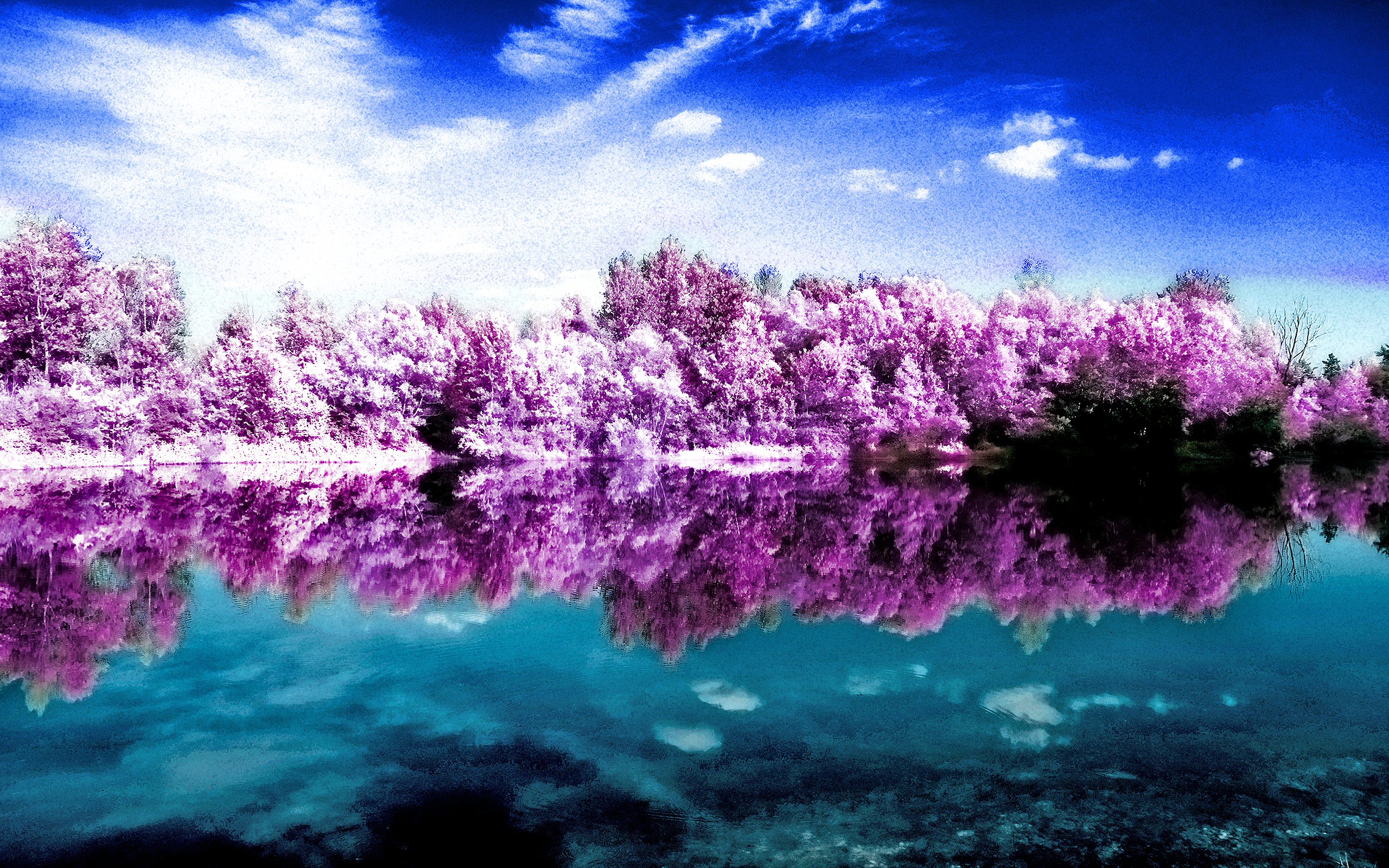 Scenic Infrared Lake Versionone