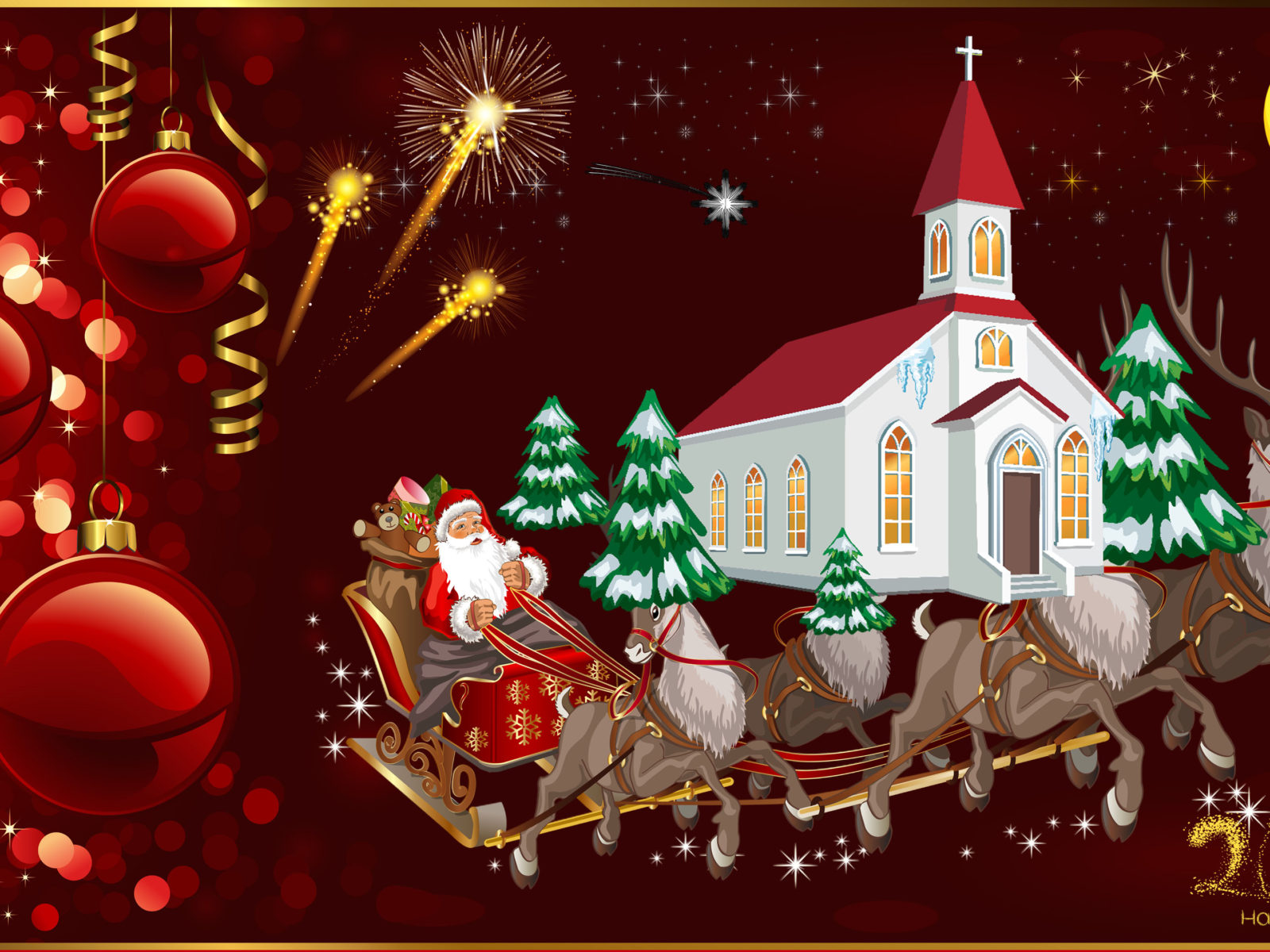 24] Merry Christmas Happy 2020 Wallpapers on WallpaperSafari 1600x1200