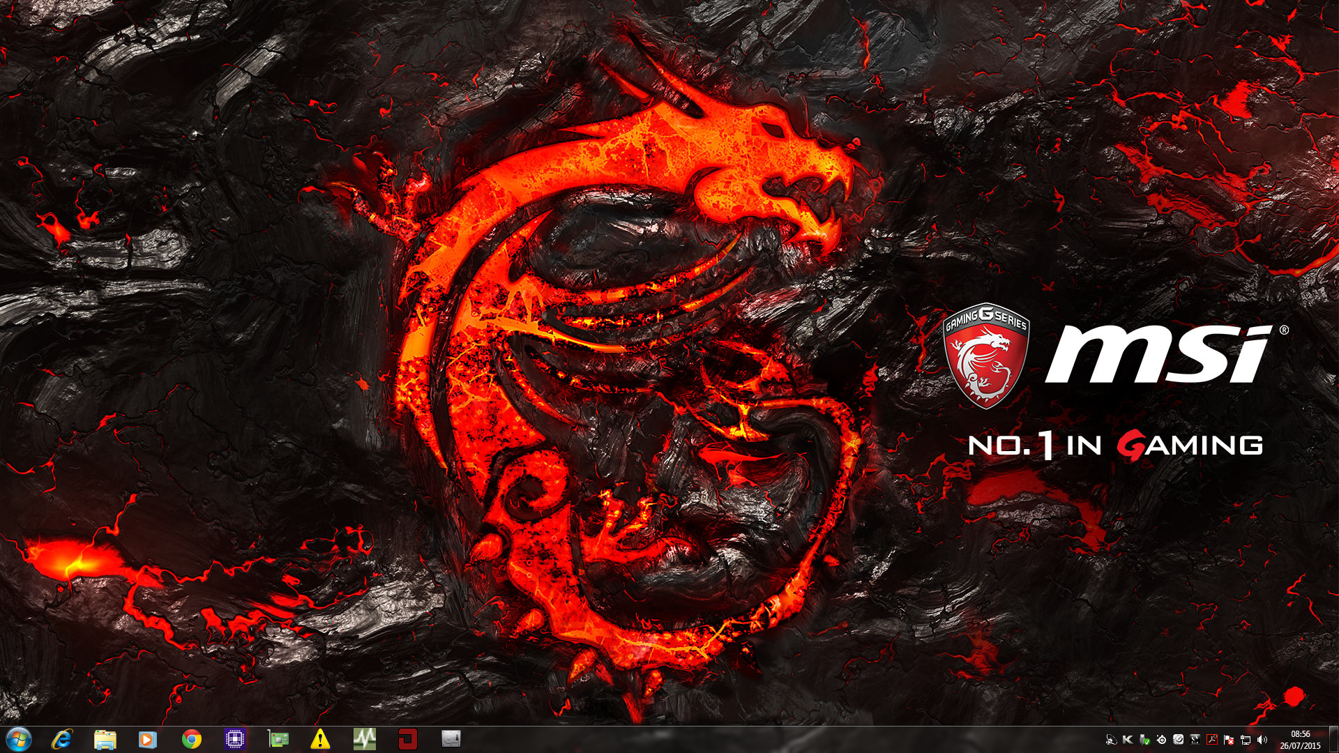  the driver disk is that MSI puts in a dragon based logo background 1920x1080