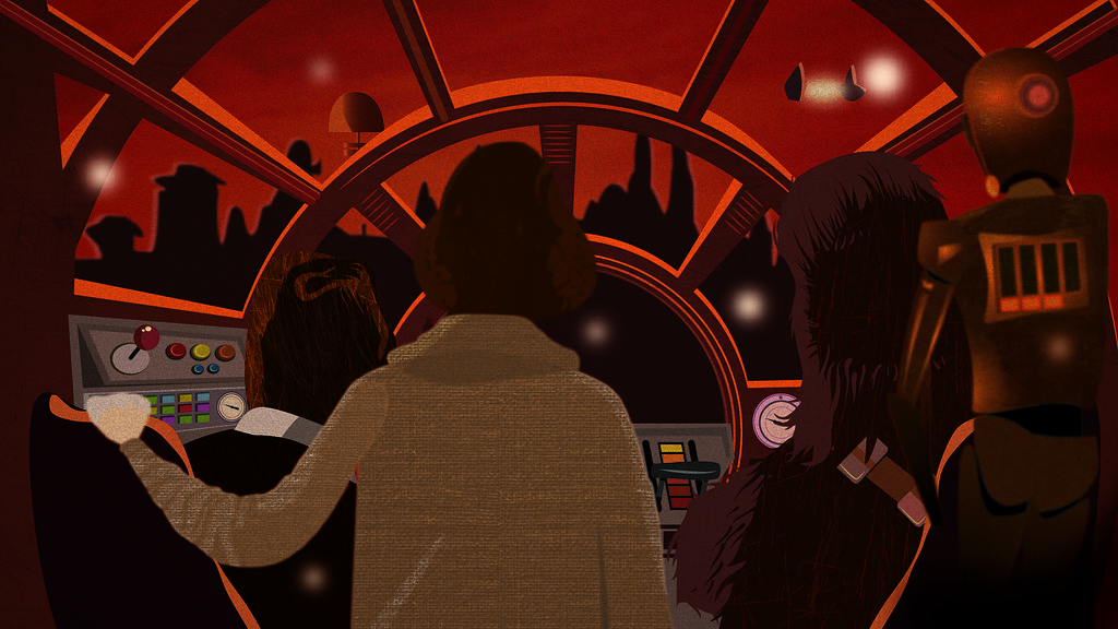 Landing At Bespin Background Created For My Star Wars