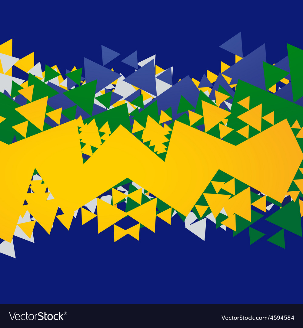 Abstract Brasil Background Royalty Vector Image