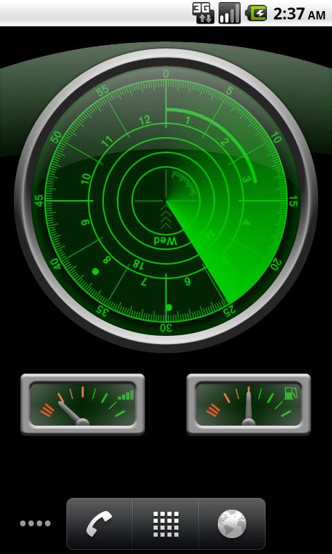 Radar Clock Live Wallpaper V1 Android Application Apk