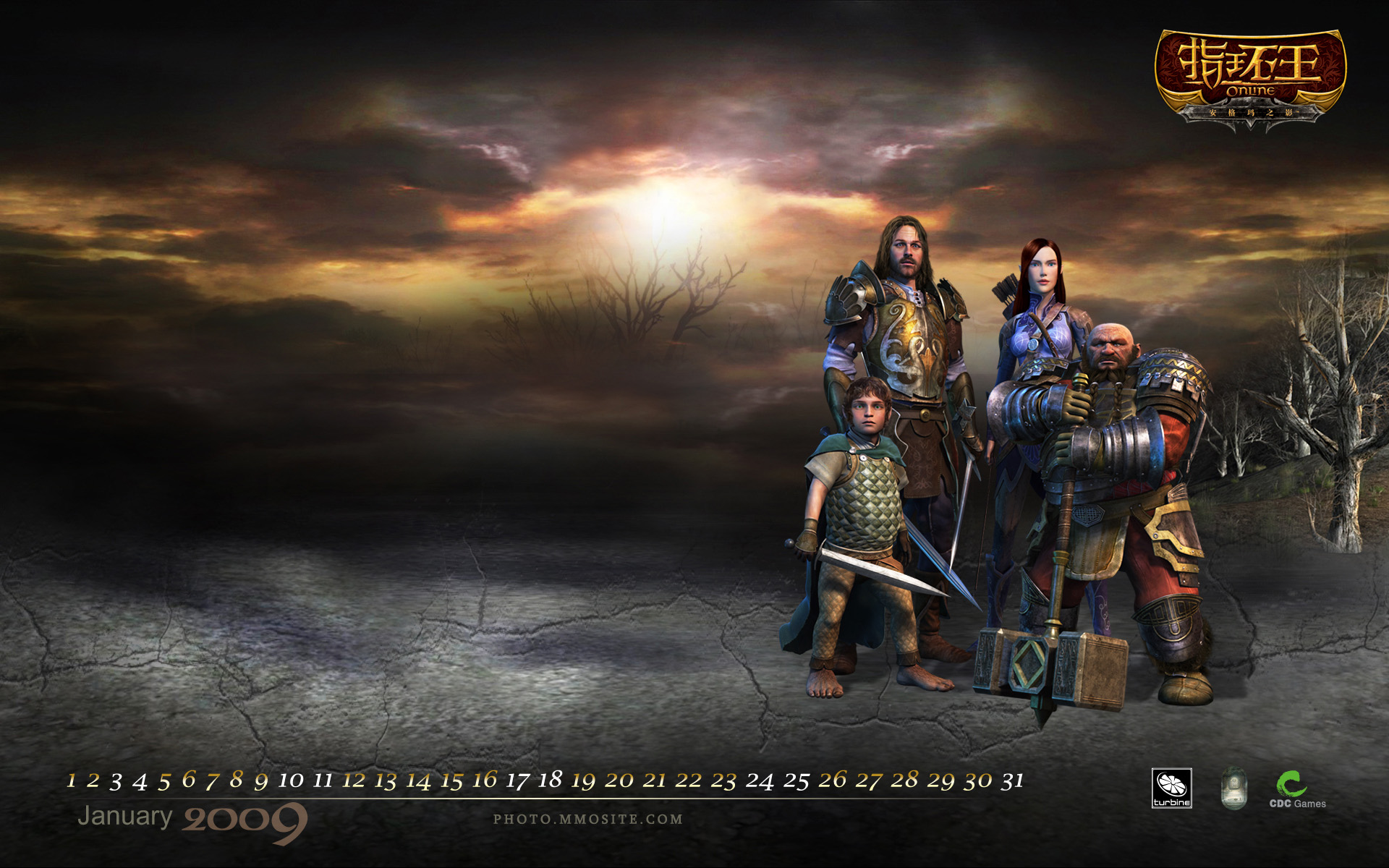 January Calendar The Lord Of Rings Online Wallpaper
