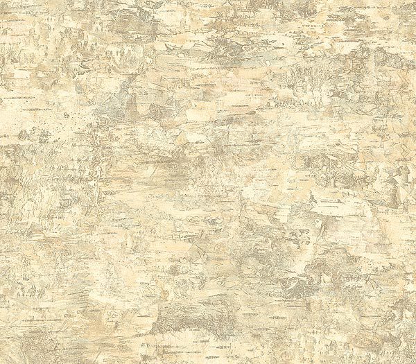 Faux Birch Bark Wallpaper 600x525