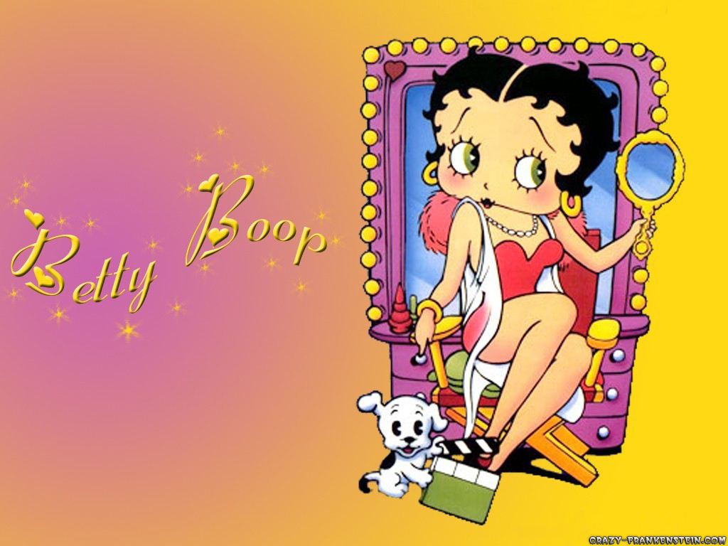 Betty Boop Wallpaper Postcard