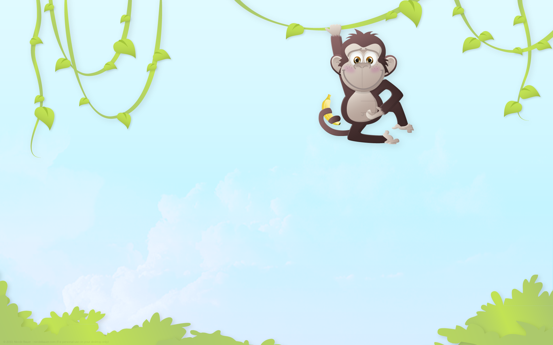 Cute Monkey Background