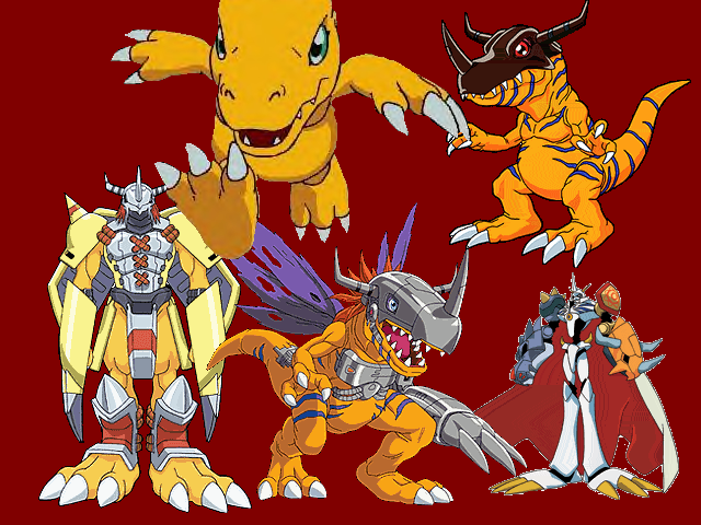 Digimon All Agumon Digivolution Wallpaper Full