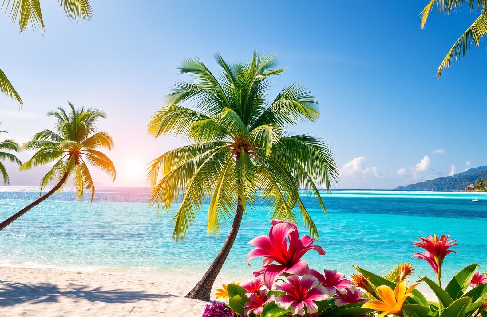 Tropical Island Wallpaper