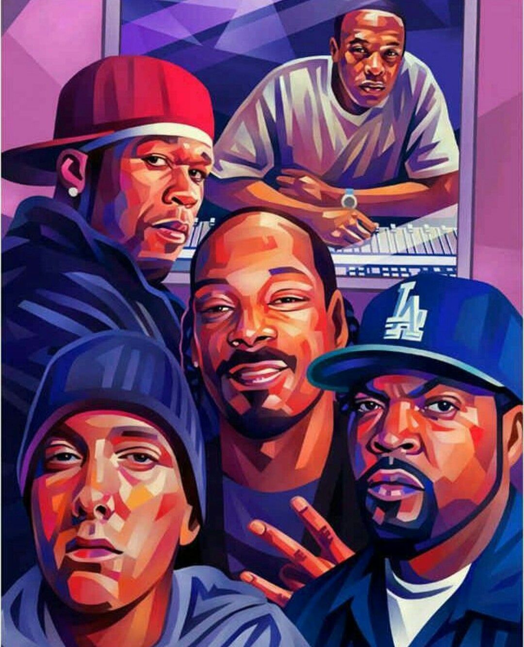 Dr Dre Cent Snoop Dogg Eminem Ice Cube Dope Wele To