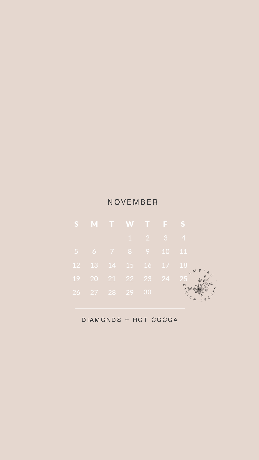 Style Your Phone Background For The Month Of November With A Cute