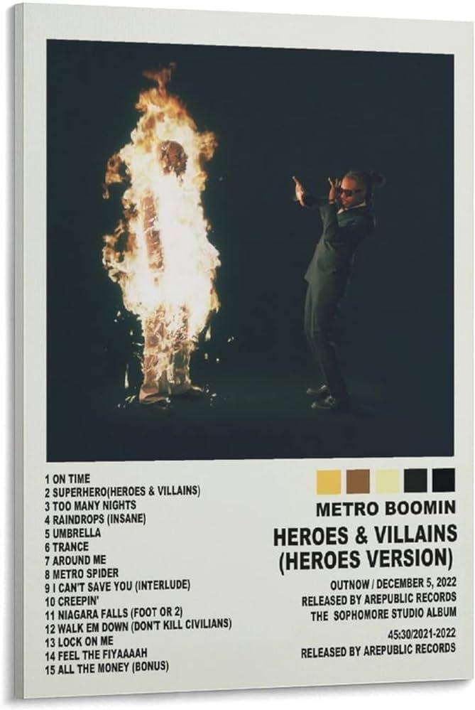 Metro Boomin Poster Heroes Villains Version