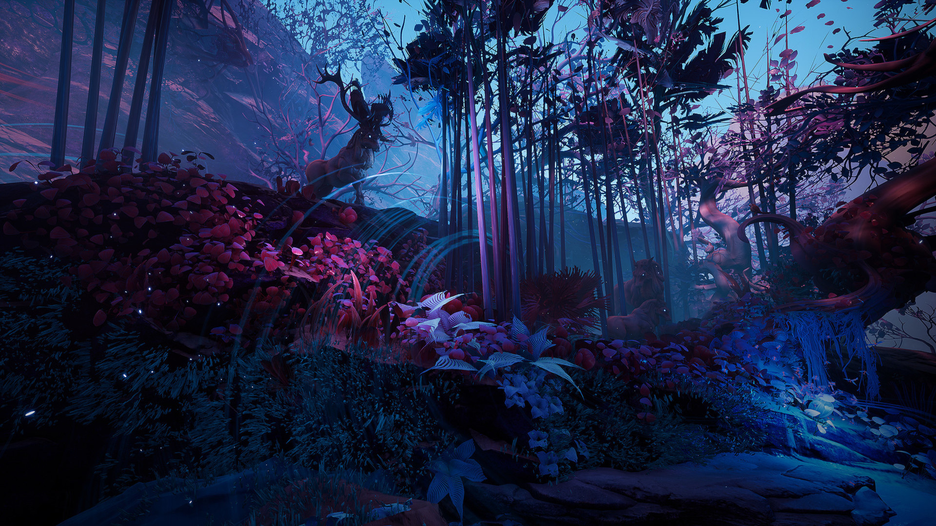 Mystical Forest Background Wallpaper