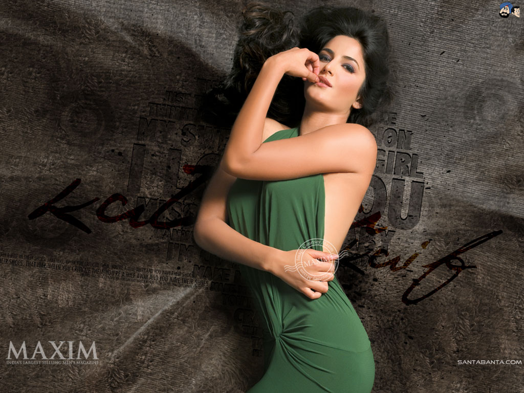 Maxim wallpapers of Bollywood Doll Katrina Kaif