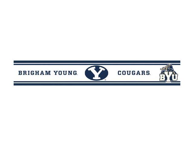 Byu Brigham Young Cougars Peel And Stick Wallpaper Border Newegg