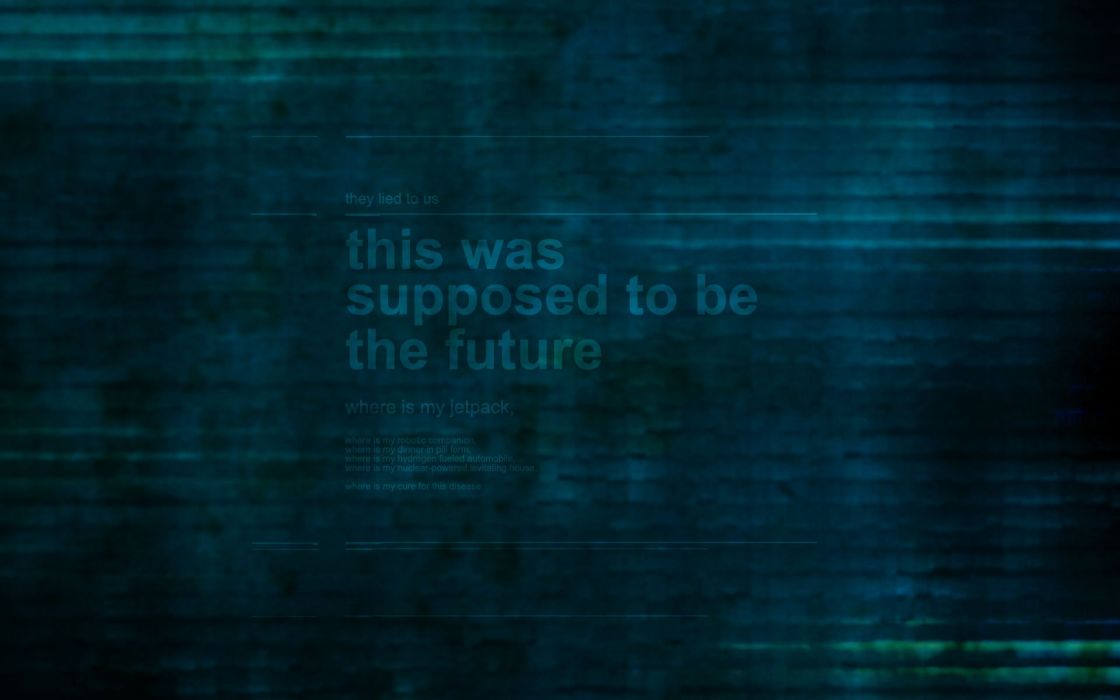 Futuristic Text Technology Green Background Inventions Wallpaper