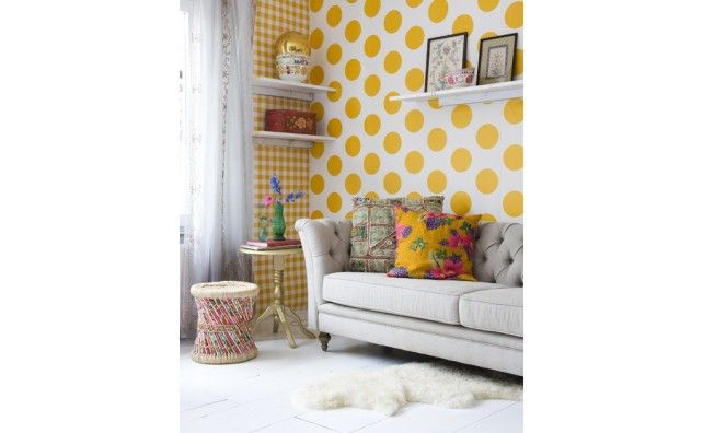 Yellow Spotty Wallpaper Project D