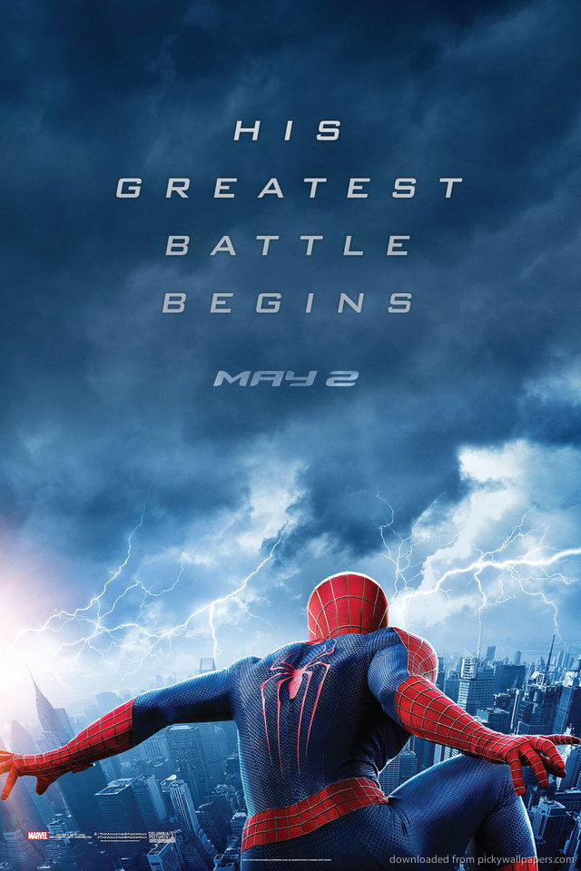 Amazing Spiderman 2 Greatest Battle Poster for iPhone 4