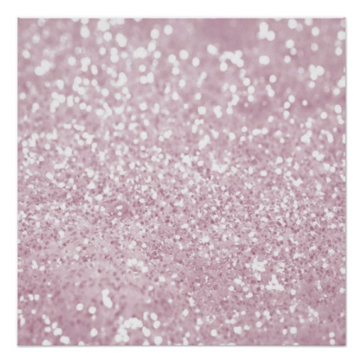 Girly Pink White Abstract Glitter Photo Print
