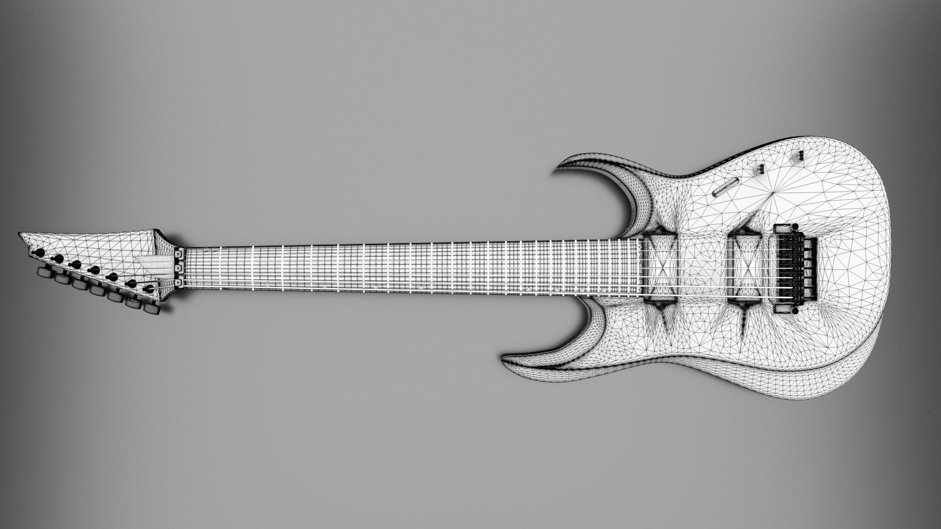 Ibanez 7 String Electric Guitar   3D Model by Agungkuncoro 1920x1080