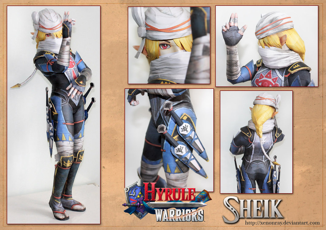 Hyrule Warriors Sheik Papercraft By Xenonray