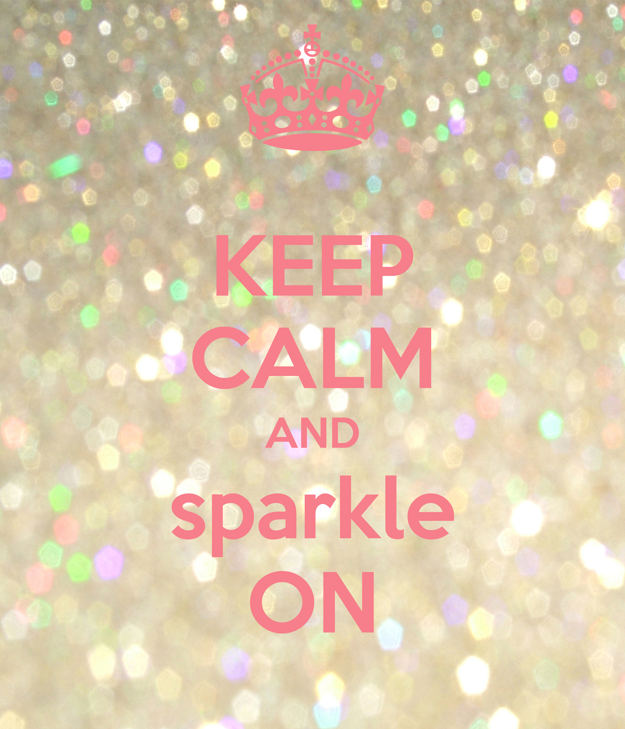 keep calm and sparkle poster