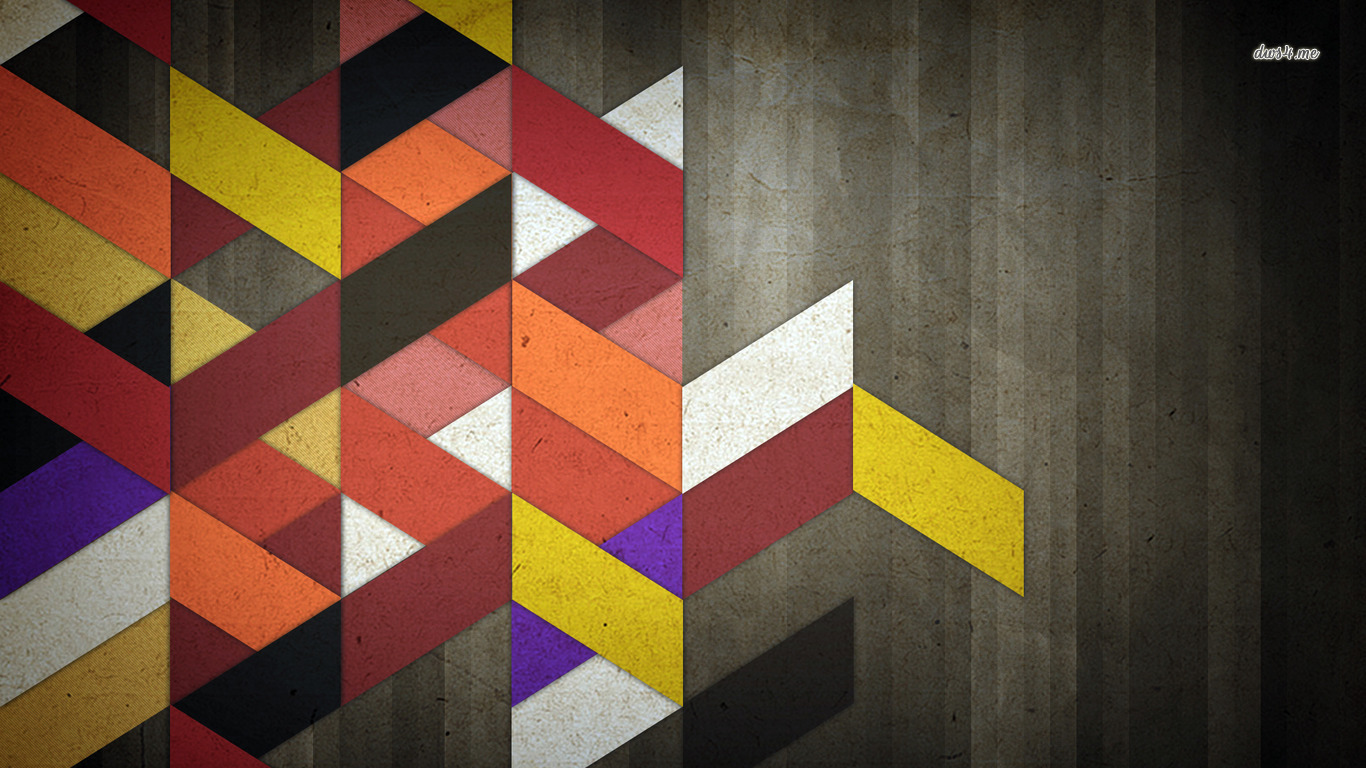 Colorful Grunge Shapes Wallpaper Abstract