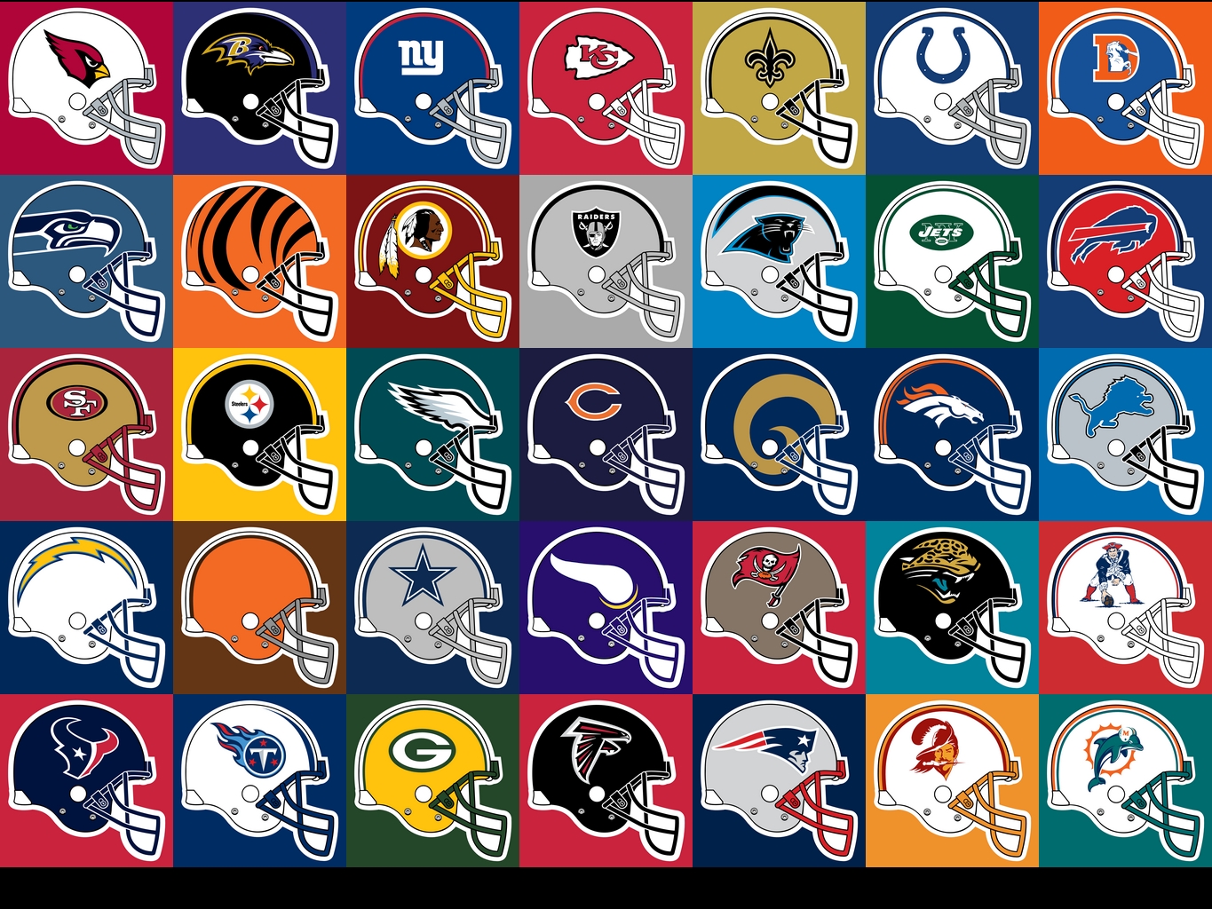 Nfl Logos Sports Background Helmets
