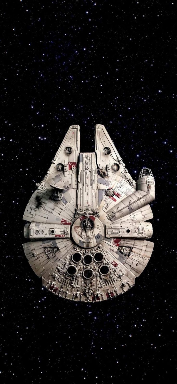 Star Wars Millennium Falcon Ship iPhone Wallpaper