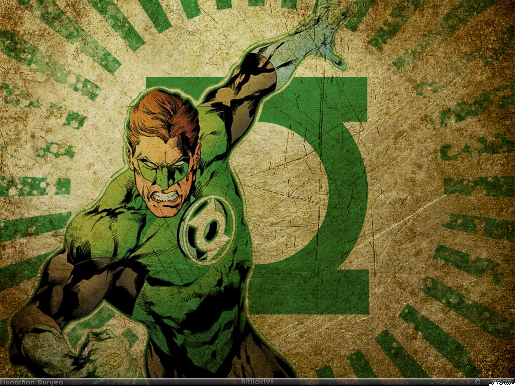 Green Lantern Wallpaper Cartoon