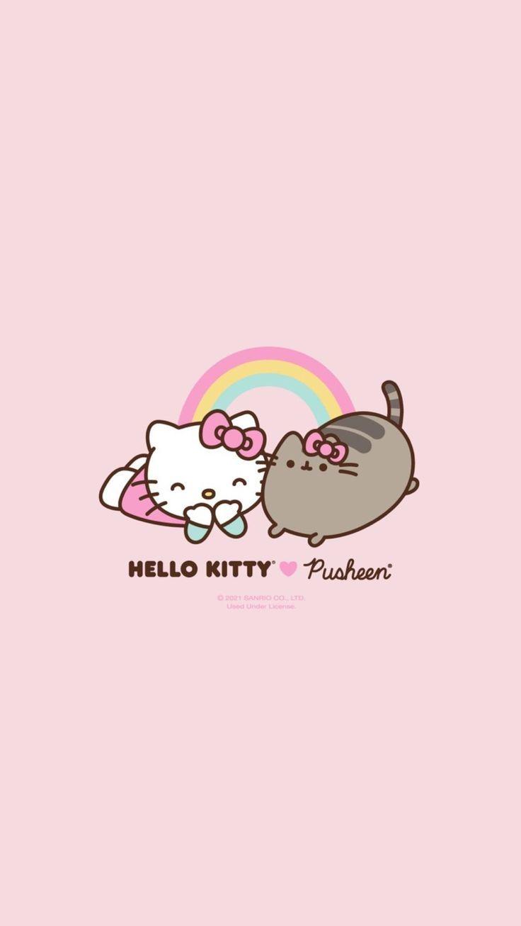 Hello Kitty Y Pusheen Wallpaper iPhone