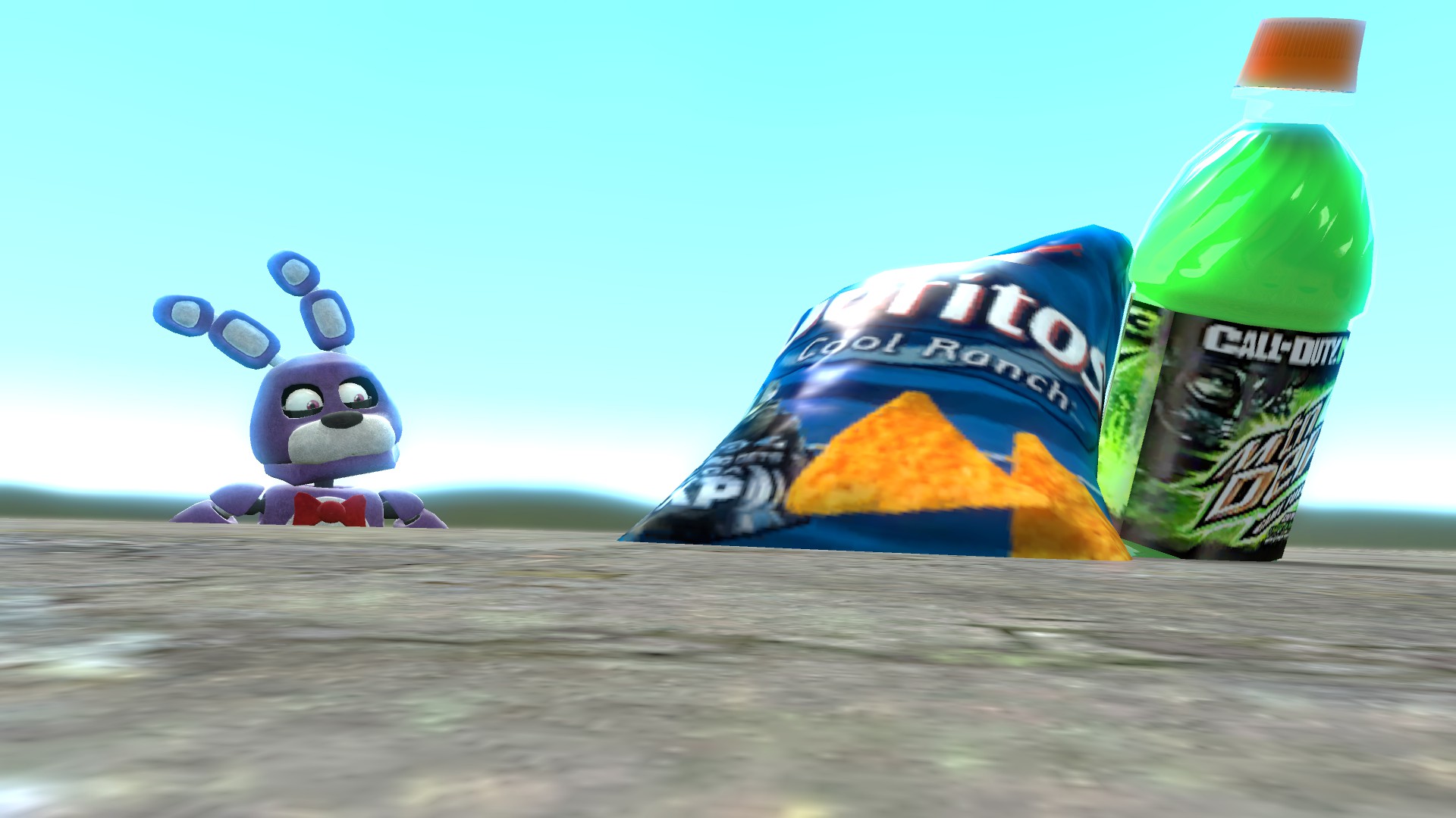 Bonnie Visits The Land Of Mountain Dew And Doritos By