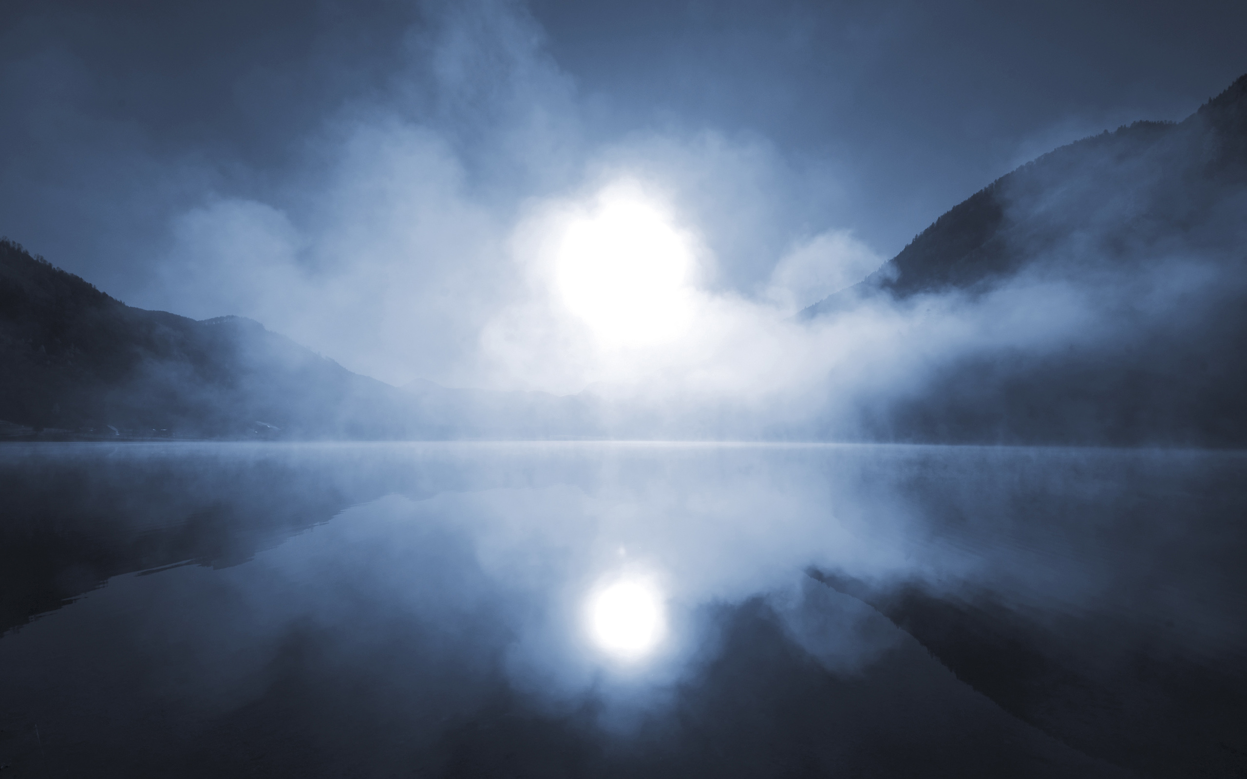 Mist Fog Lake Reflection wallpaper 2560x1600 69659 WallpaperUP 2560x1600